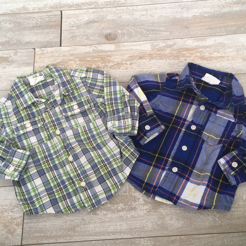 Pair of Crazy 8 Button Down Shirts